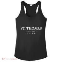St Thomas Usvi Throwback Text Vacation Souvenir Ladies PosiCharge Competitor Racerback Tank thumb 0