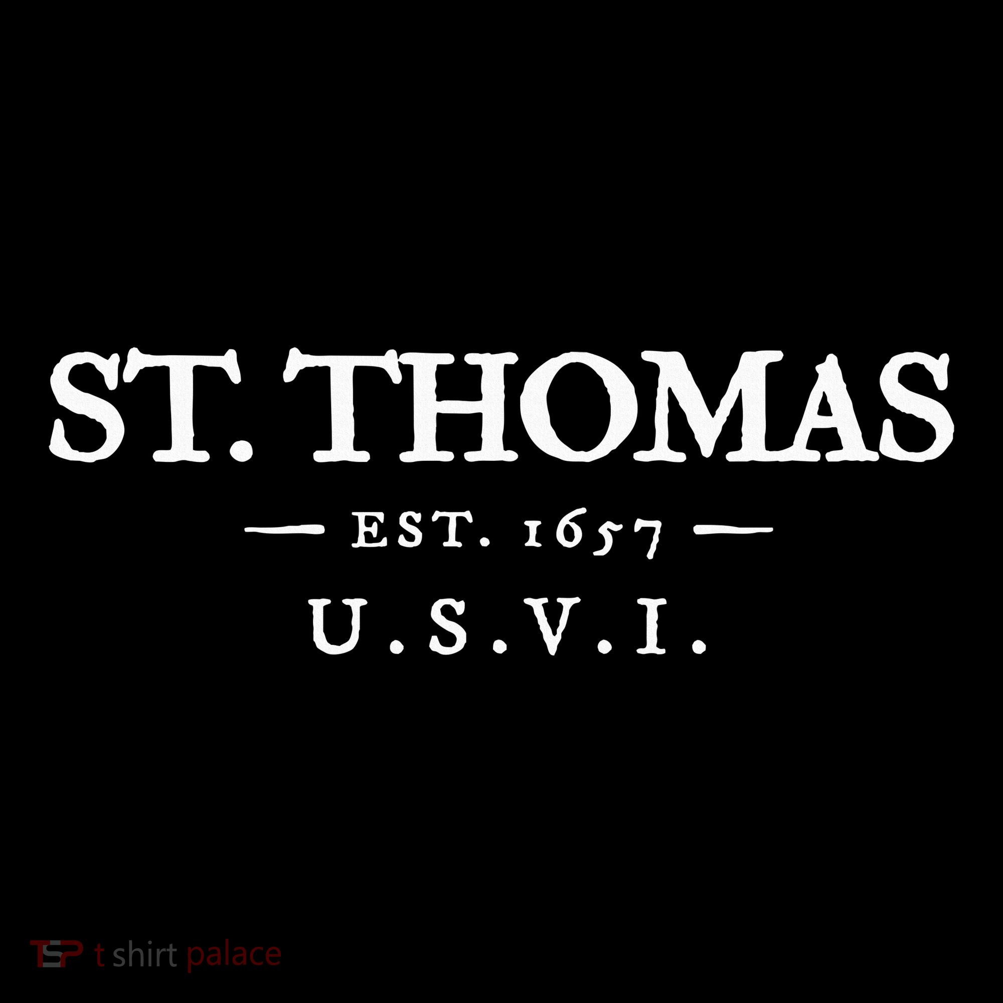 St Thomas Usvi Throwback Text Vacation Souvenir Mousepad