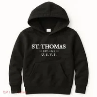 St Thomas Usvi Throwback Text Vacation Souvenir Kids Hoodie thumb 0