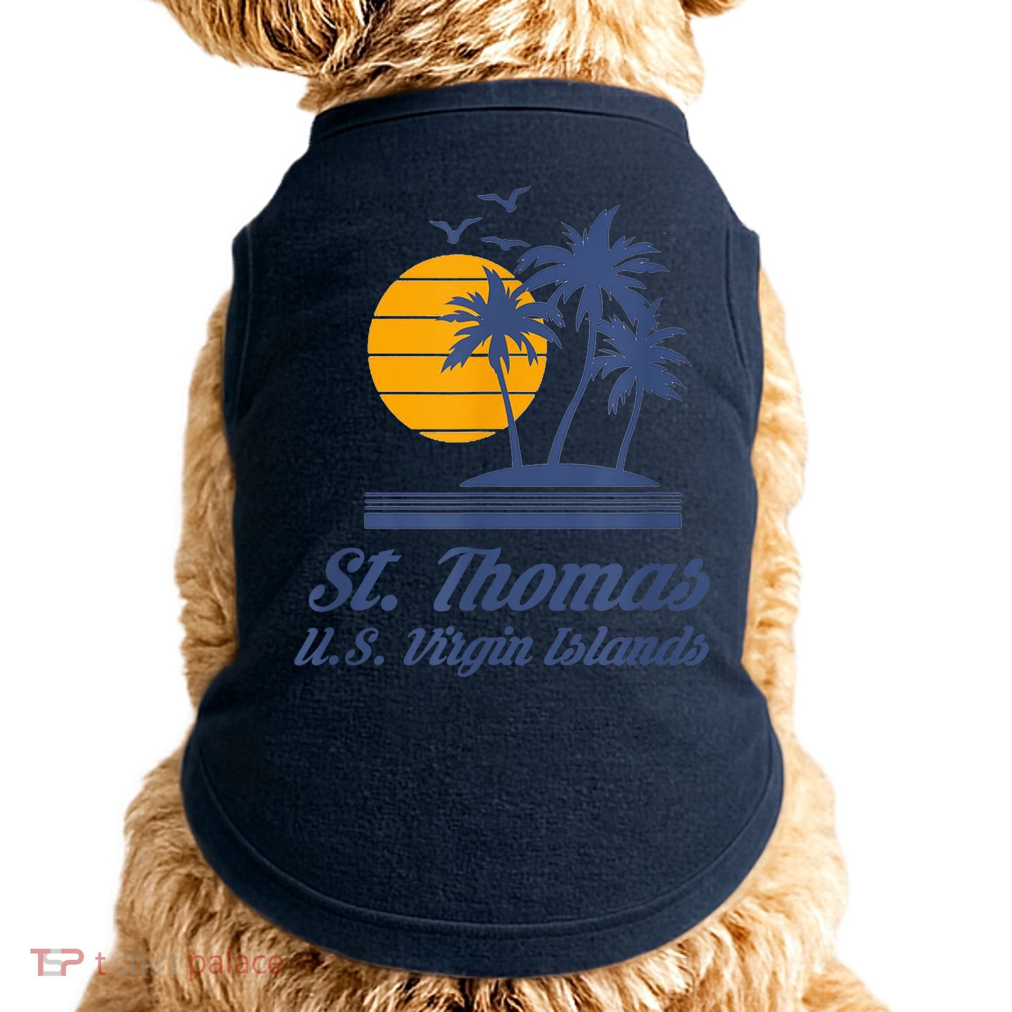 St. Thomas US Virgin Islands Shirt Caribbean Beach Souvenir Doggie Tank