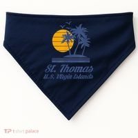 St. Thomas US Virgin Islands Shirt Caribbean Beach Souvenir USA-Made Doggie Bandana thumb 0