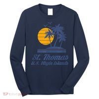 St. Thomas US Virgin Islands Shirt Caribbean Beach Souvenir Long Sleeve Shirt thumb 0
