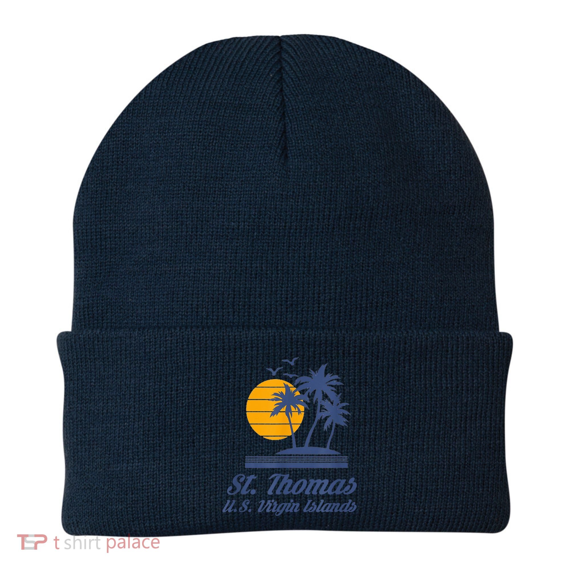 St. Thomas US Virgin Islands Shirt Caribbean Beach Souvenir Beanie