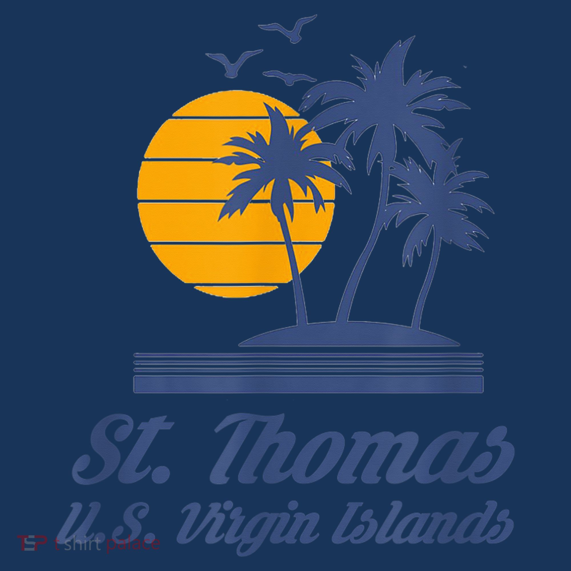 St. Thomas US Virgin Islands Shirt Caribbean Beach Souvenir Women's Hoodie