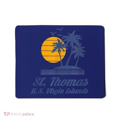 St. Thomas US Virgin Islands Shirt Caribbean Beach Souvenir Mousepad