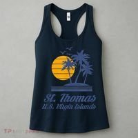 St. Thomas US Virgin Islands Shirt Caribbean Beach Souvenir Women's Tank Top thumb 3