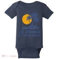 St. Thomas US Virgin Islands Shirt Caribbean Beach Souvenir Baby Bodysuit thumb 0