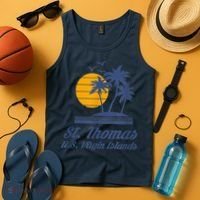 St. Thomas US Virgin Islands Shirt Caribbean Beach Souvenir Tank Top thumb 4