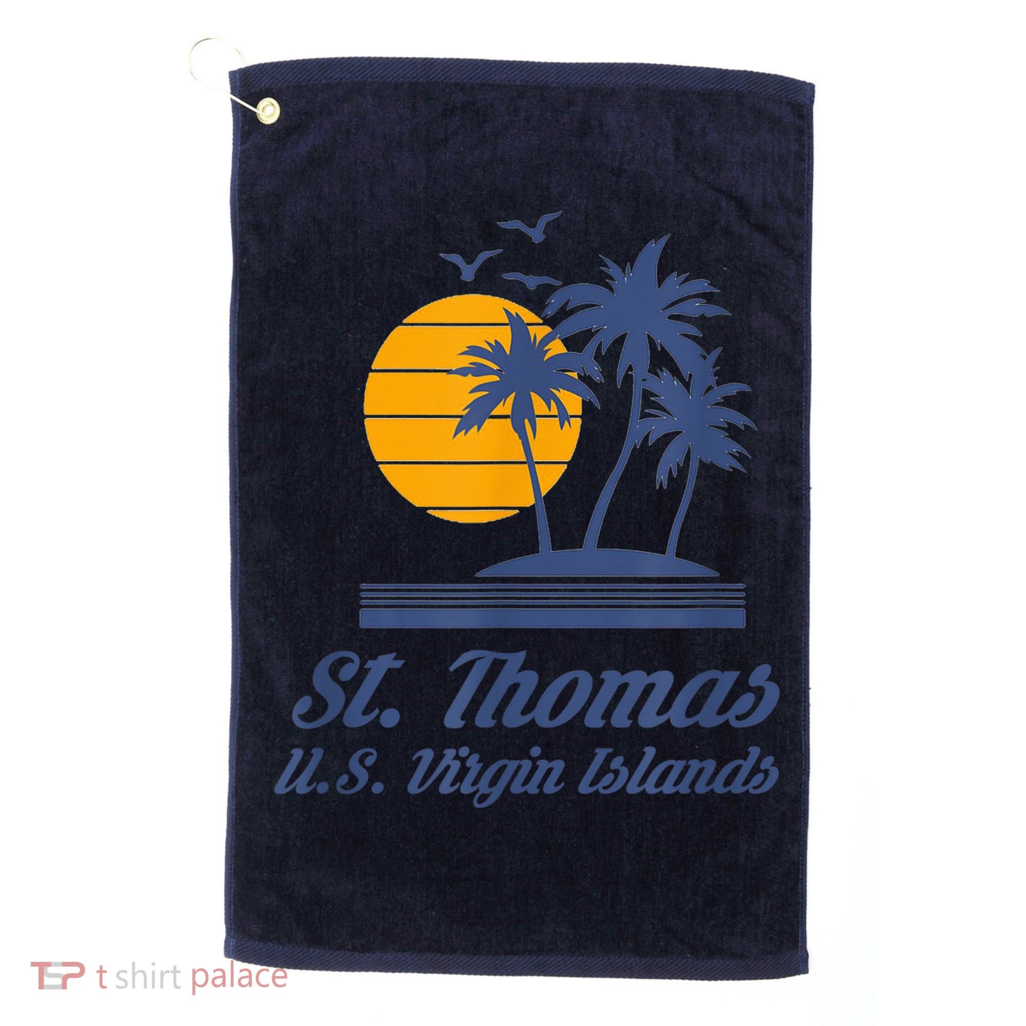 St. Thomas US Virgin Islands Shirt Caribbean Beach Souvenir Golf Towel