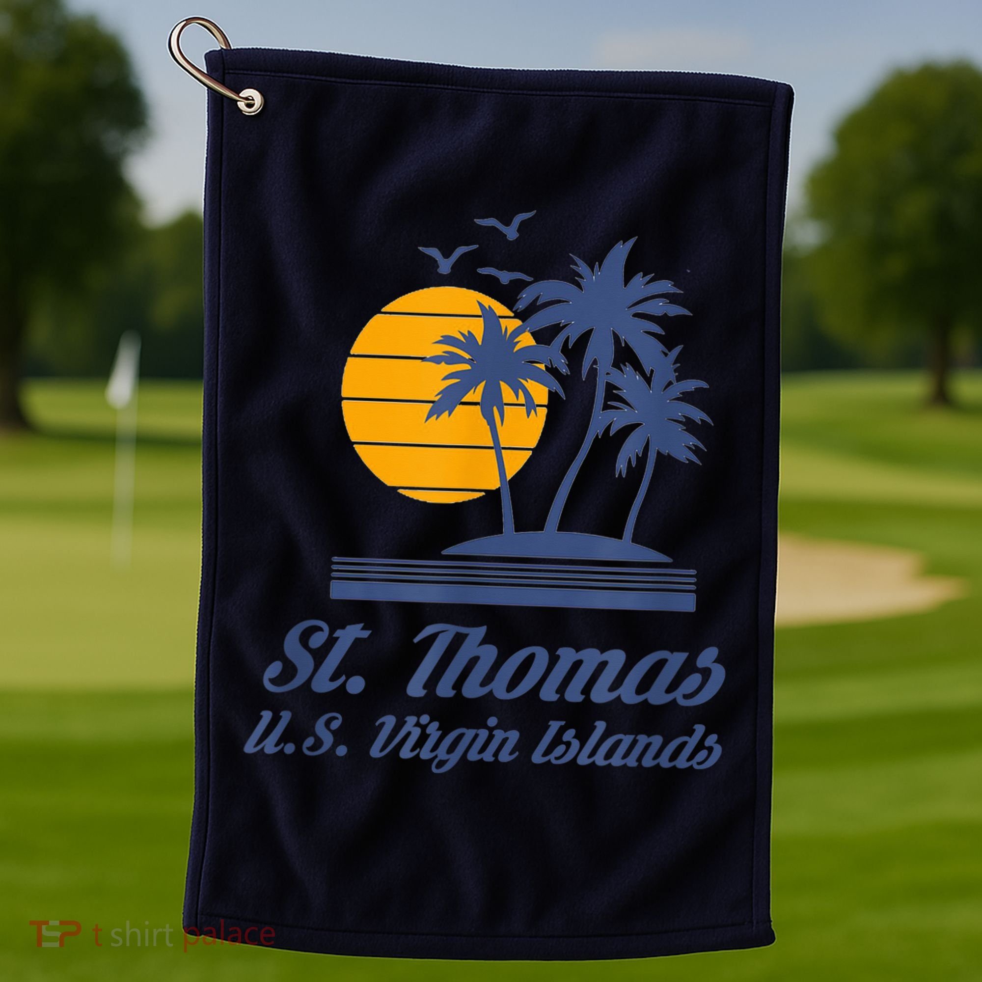 St. Thomas US Virgin Islands Shirt Caribbean Beach Souvenir Golf Towel