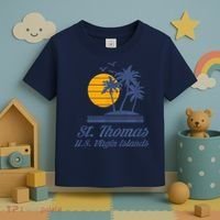St. Thomas US Virgin Islands Shirt Caribbean Beach Souvenir Toddler T-Shirt thumb 3
