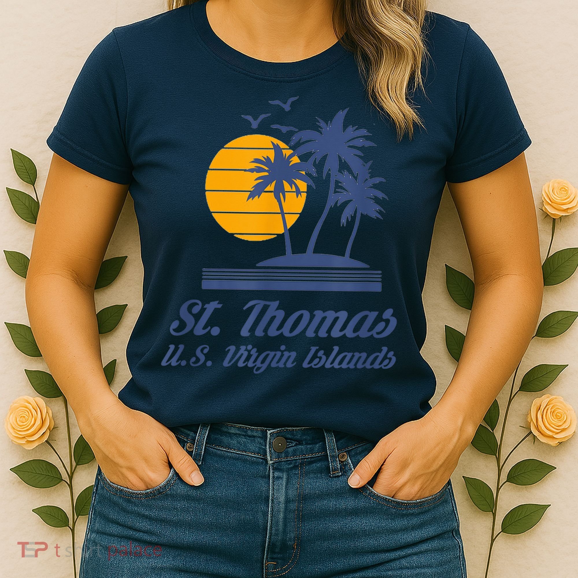 St. Thomas US Virgin Islands Shirt Caribbean Beach Souvenir Women's T-Shirt