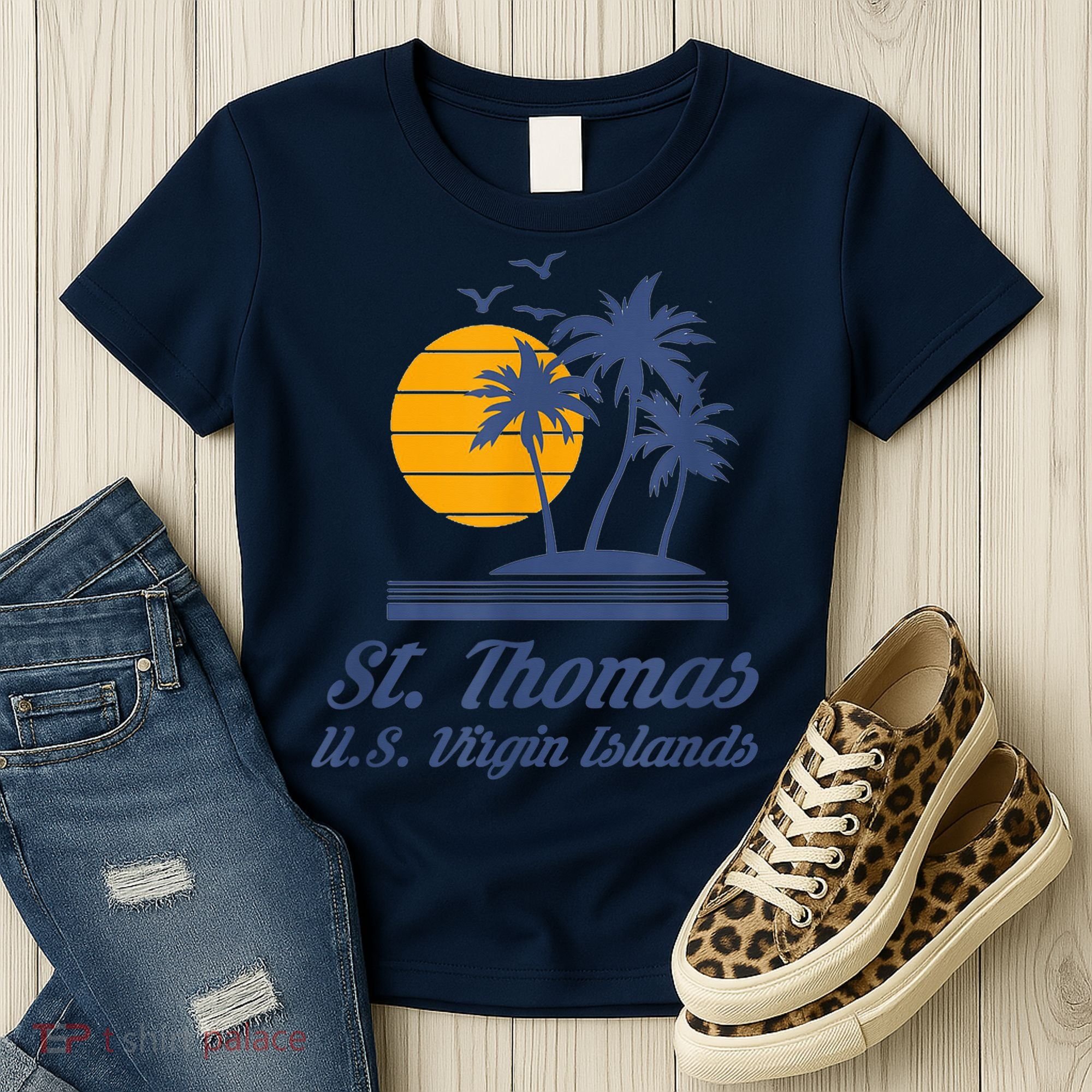 St. Thomas US Virgin Islands Shirt Caribbean Beach Souvenir Women's T-Shirt