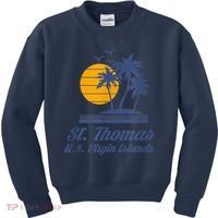 St. Thomas US Virgin Islands Shirt Caribbean Beach Souvenir Kids Sweatshirt thumb 0