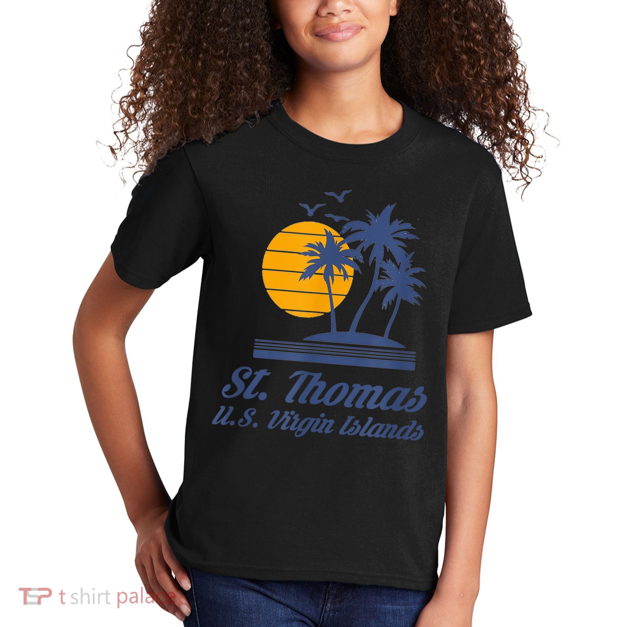 St. Thomas US Virgin Islands Shirt Caribbean Beach Souvenir Kids T-Shirt