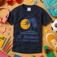 St. Thomas US Virgin Islands Shirt Caribbean Beach Souvenir Kids T-Shirt thumb 3