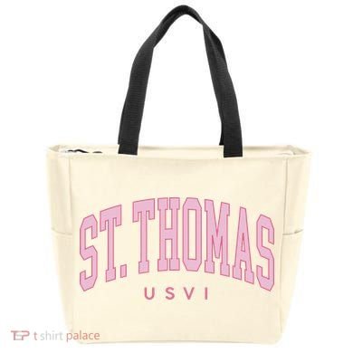 St Thomas Usvi Preppy Retro Throwback Tote Bag