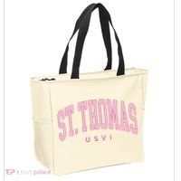 St Thomas Usvi Preppy Retro Throwback Tote Bag thumb 2