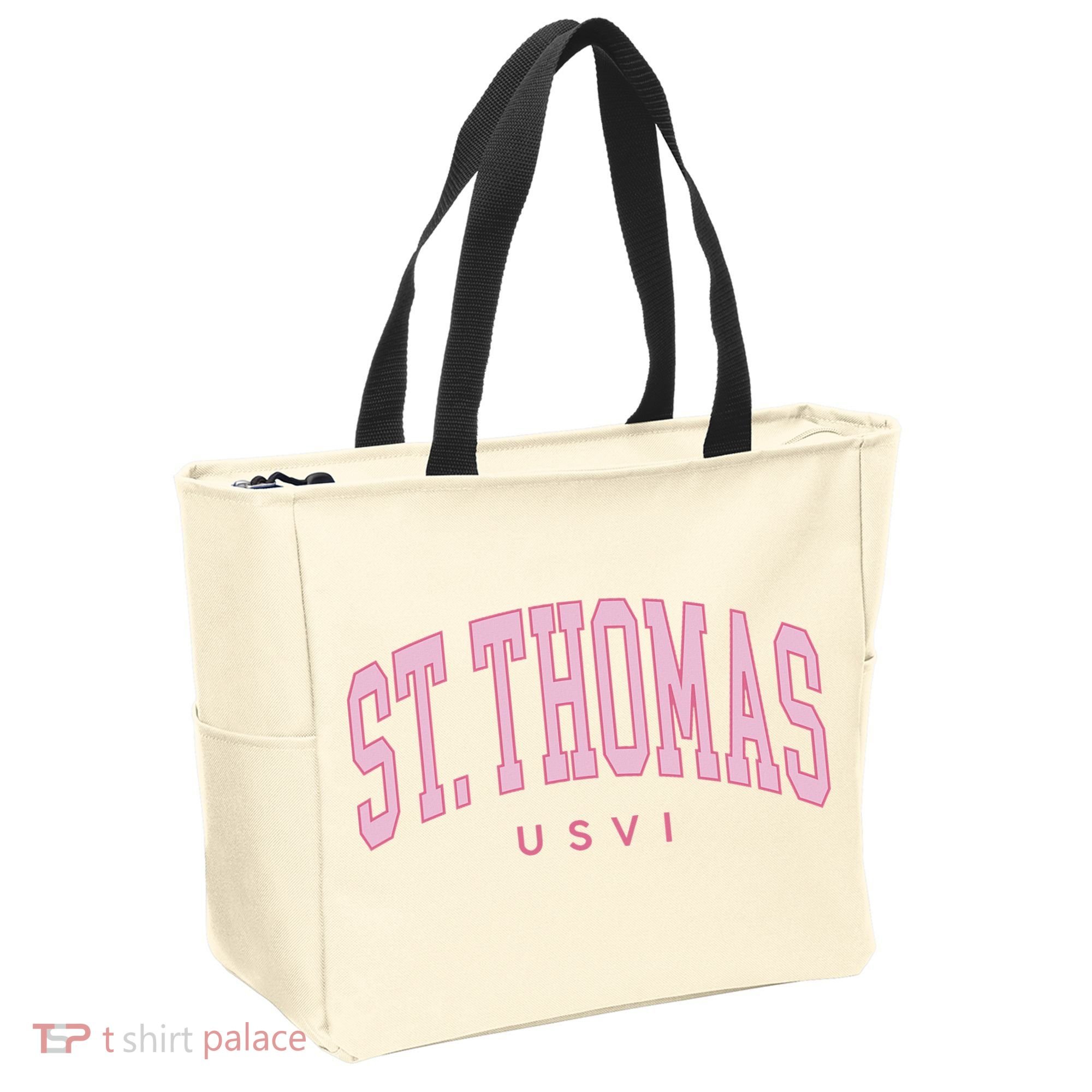 St Thomas Usvi Preppy Retro Throwback Tote Bag