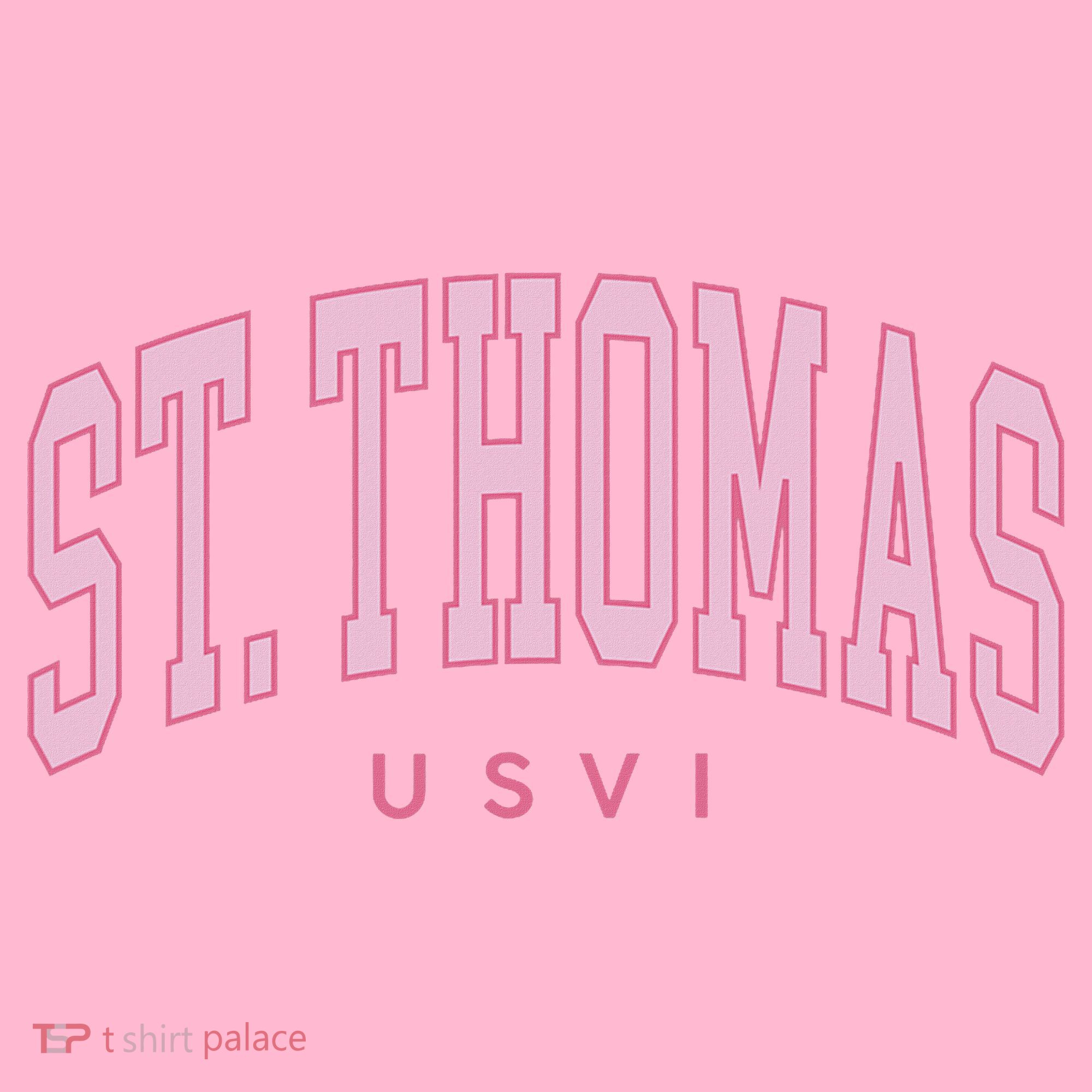 St Thomas Usvi Preppy Retro Throwback Coaster