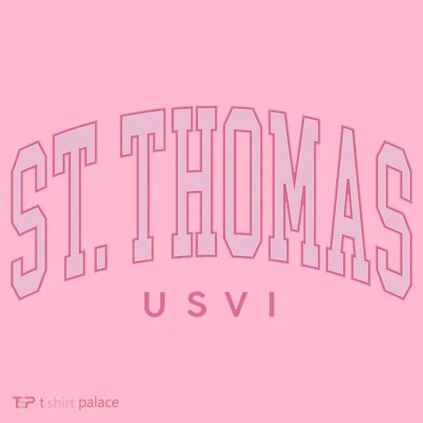 St Thomas Usvi Preppy Retro Throwback Coaster