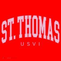 St Thomas Usvi Preppy Retro Throwback Santa Hat thumb 1