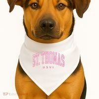 St Thomas Usvi Preppy Retro Throwback USA-Made Doggie Bandana thumb 1