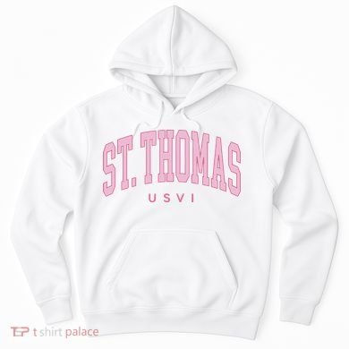 St Thomas Usvi Preppy Retro Throwback Hoodie