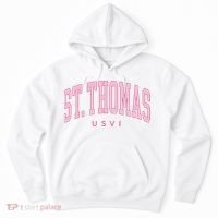 St Thomas Usvi Preppy Retro Throwback Hoodie thumb 0
