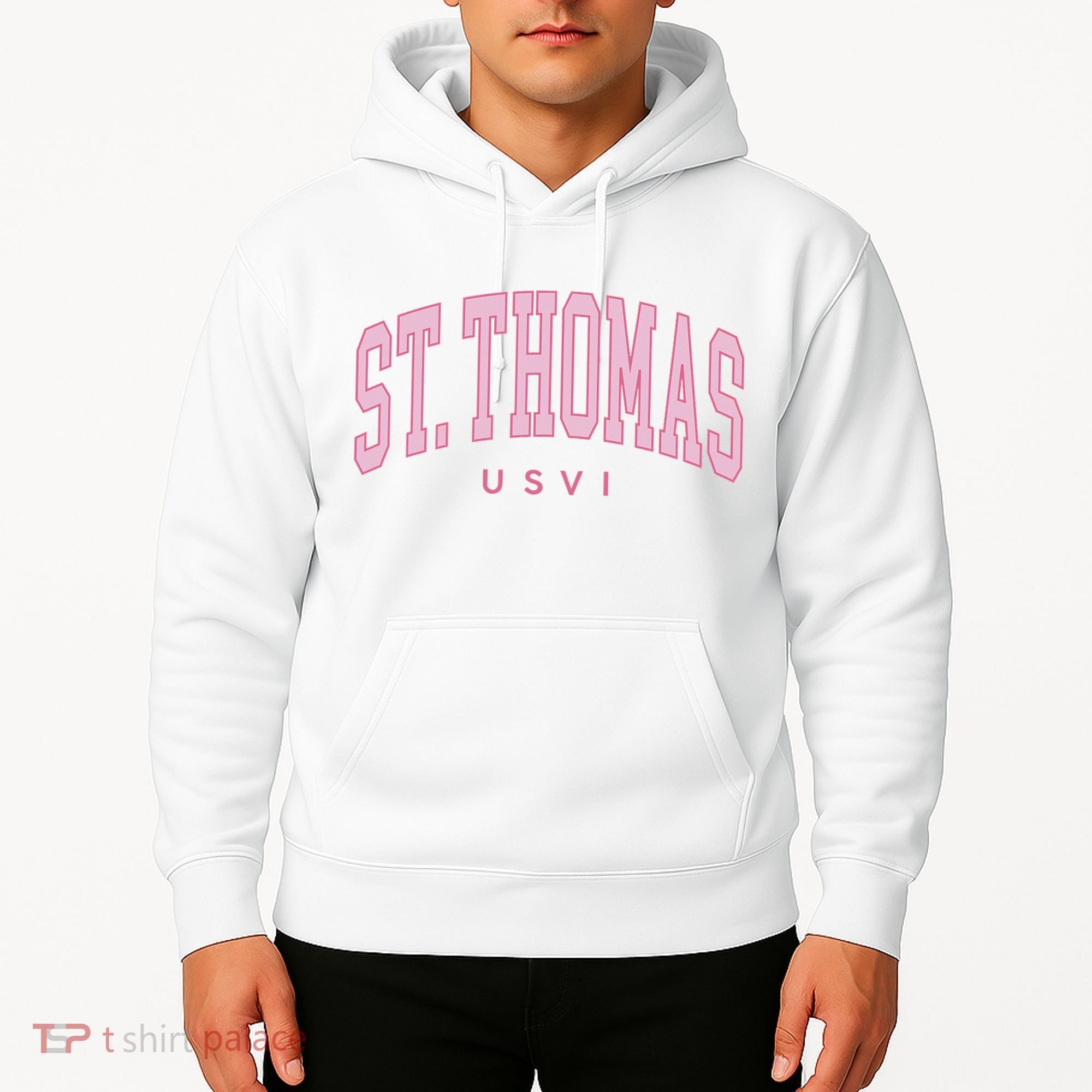 St Thomas Usvi Preppy Retro Throwback Hoodie