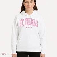 St Thomas Usvi Preppy Retro Throwback Hoodie thumb 5