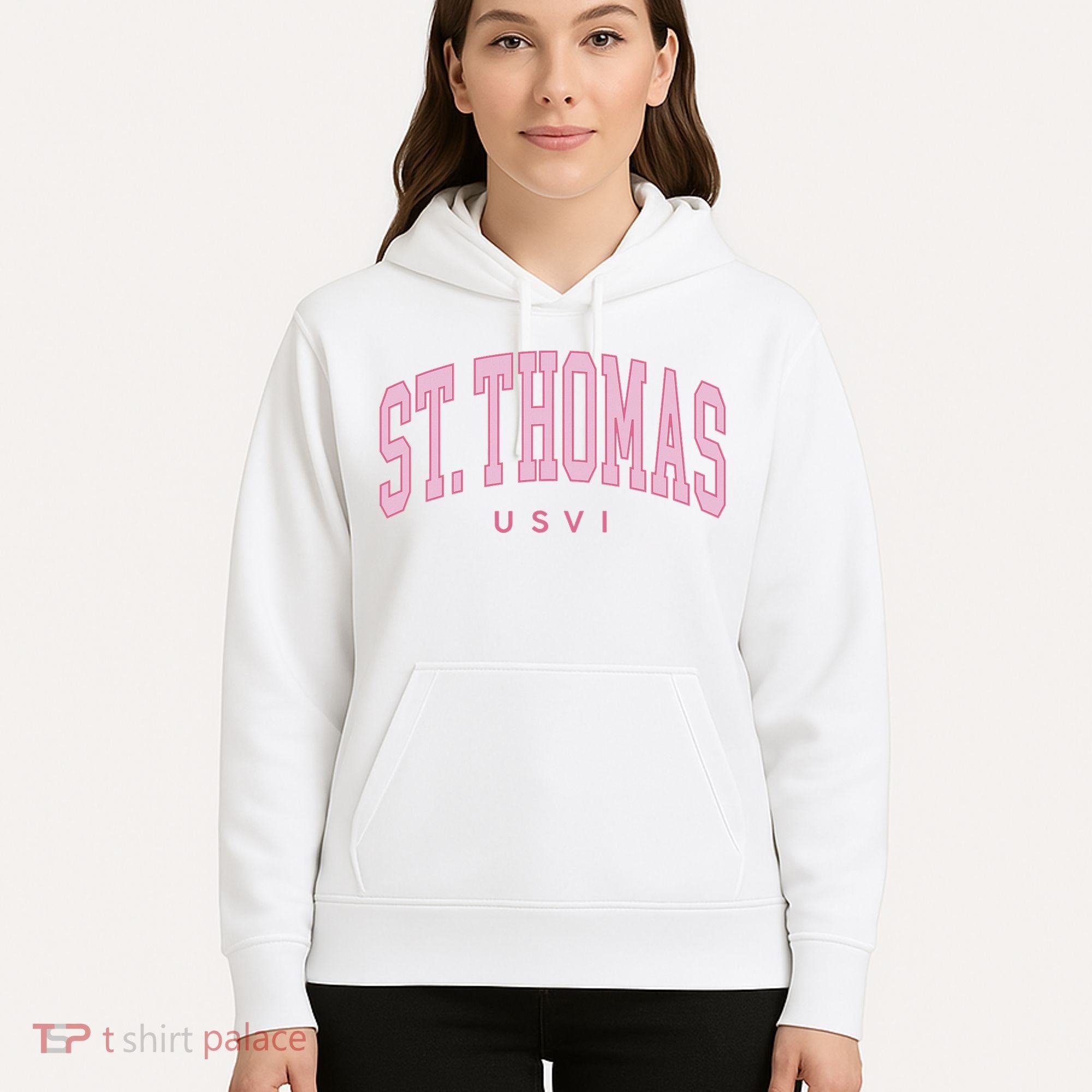 St Thomas Usvi Preppy Retro Throwback Hoodie