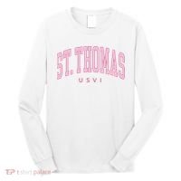 St Thomas Usvi Preppy Retro Throwback Long Sleeve Shirt thumb 0