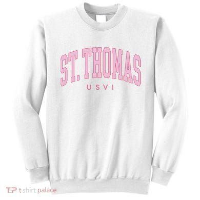 St Thomas Usvi Preppy Retro Throwback Sweatshirt
