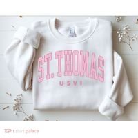 St Thomas Usvi Preppy Retro Throwback Sweatshirt thumb 2