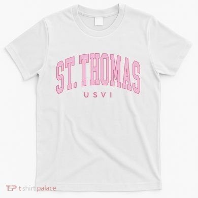 St Thomas Usvi Preppy Retro Throwback T-Shirt