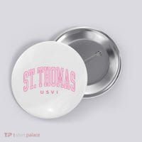 St Thomas Usvi Preppy Retro Throwback Button thumb 0
