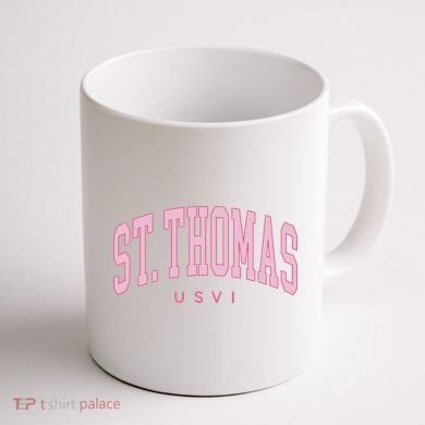 St Thomas Usvi Preppy Retro Throwback Coffee Mug back