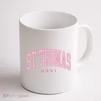 St Thomas Usvi Preppy Retro Throwback Coffee Mug thumb 1