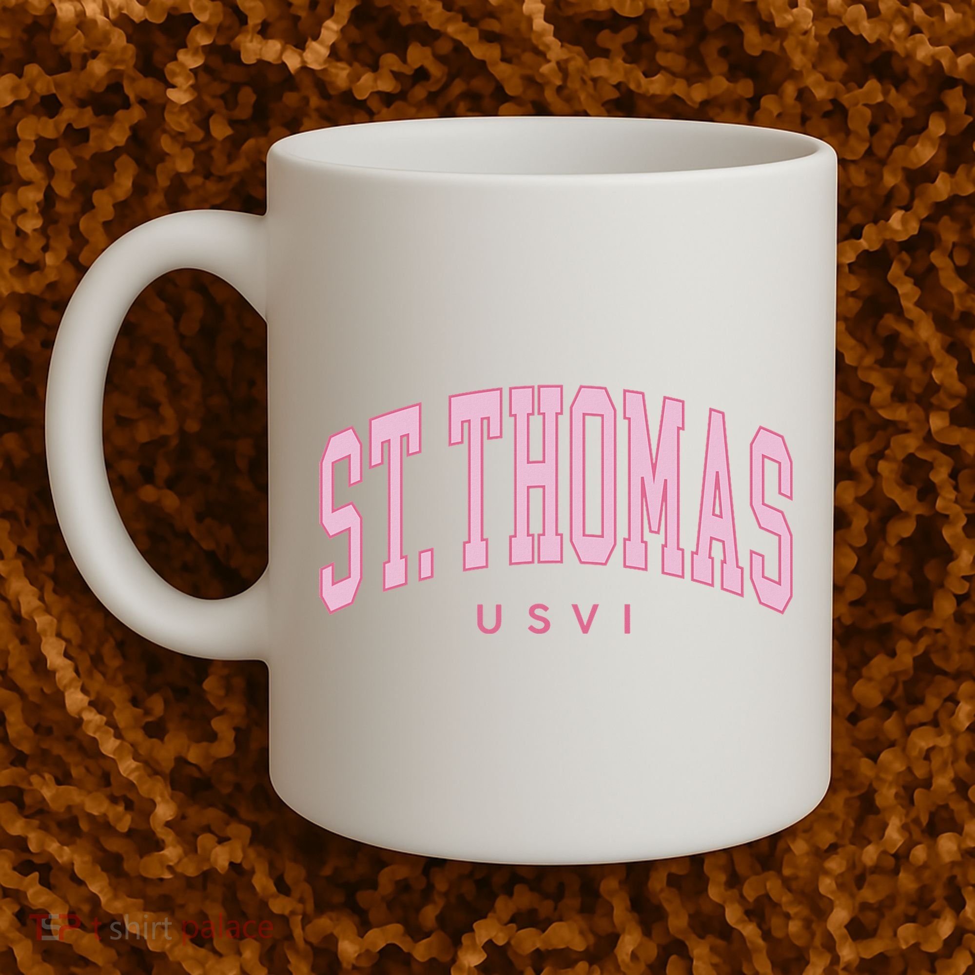 St Thomas Usvi Preppy Retro Throwback Coffee Mug