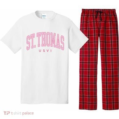 St Thomas Usvi Preppy Retro Throwback Pajama Set