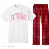 St Thomas Usvi Preppy Retro Throwback Pajama Set thumb 0