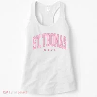St Thomas Usvi Preppy Retro Throwback Women's Tank Top thumb 0