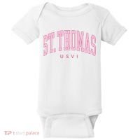 St Thomas Usvi Preppy Retro Throwback Baby Bodysuit thumb 0
