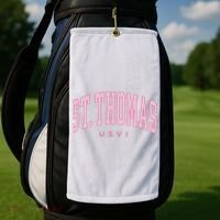 St Thomas Usvi Preppy Retro Throwback Golf Towel thumb 2