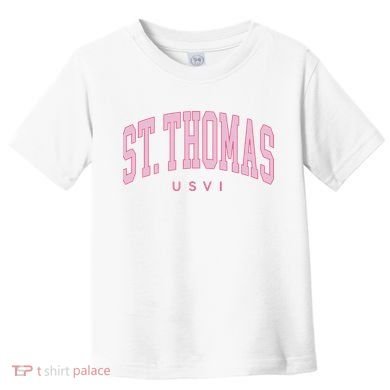 St Thomas Usvi Preppy Retro Throwback Toddler T-Shirt