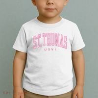 St Thomas Usvi Preppy Retro Throwback Toddler T-Shirt thumb 2