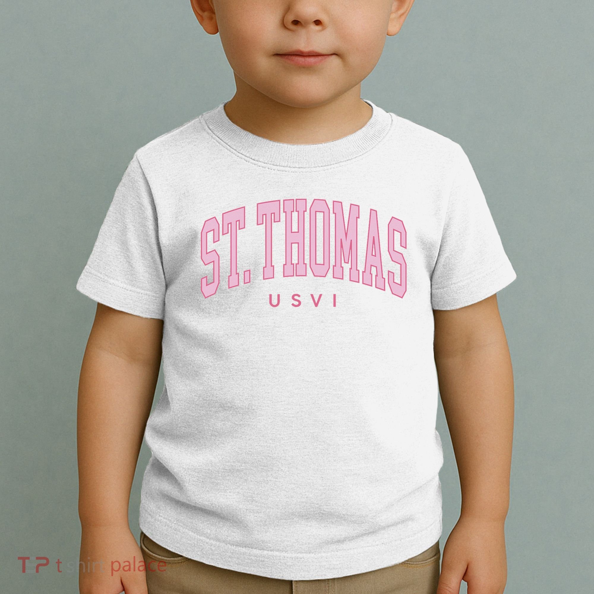 St Thomas Usvi Preppy Retro Throwback Toddler T-Shirt