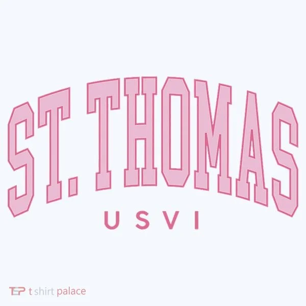 St Thomas Usvi Preppy Retro Throwback Women's Long Sleeve Shirt