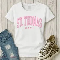 St Thomas Usvi Preppy Retro Throwback Women's T-Shirt thumb 3
